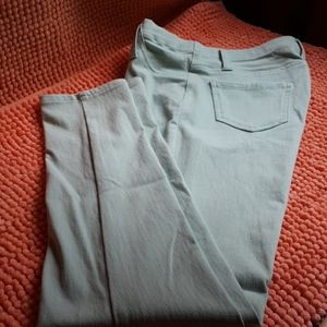 Like new pants soft bluish green color